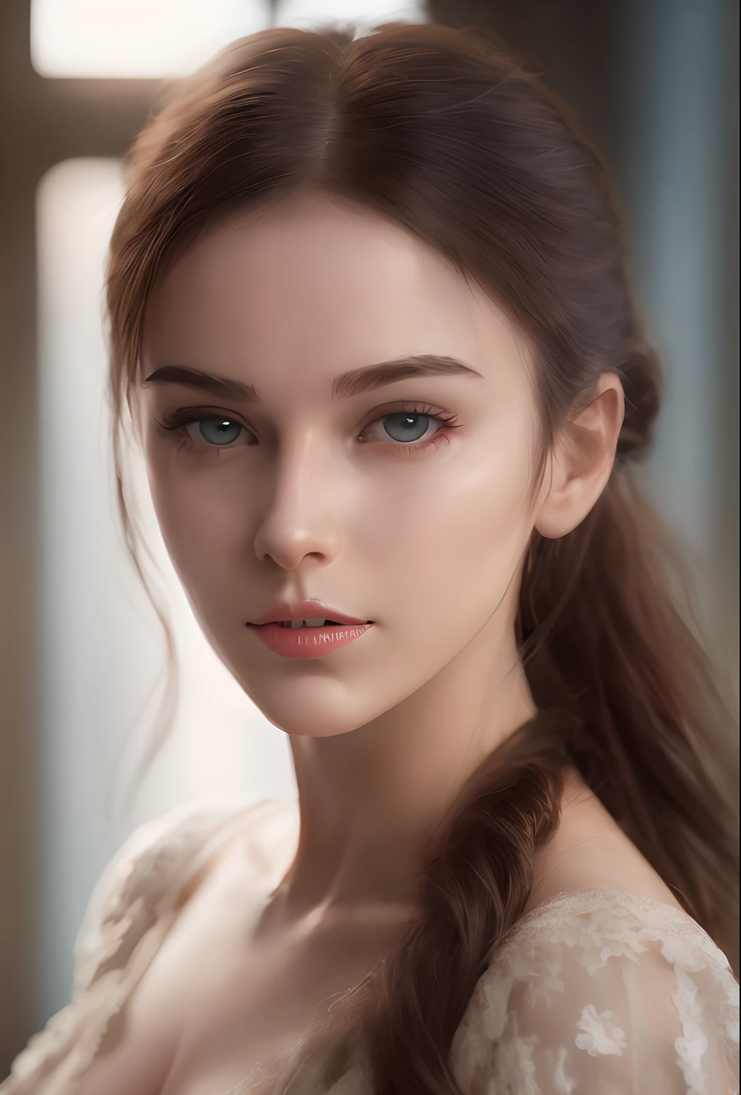 ((pale skin)), ((pearl skin)), (((full body))), olsen01, ((look camera)), portrait of ((stunningly attractive)) a sexy woman ((perfect feminine face)), intricate, 8k, highly detailed, (extremely detailed CG unity 8k wallpaper), ((square jaw)), (well defined jaw), (downturned lips), (detailed anatomy), Hyperrealistic full shot body image, trending on CGSociety, Intricate, High Detail, Sharp focus, dramatic, volumetric lighting, digital painting, intense, modelshoot style, (extremely detailed CG unity 8k wallpaper), full shot body photo of the most beautiful artwork in the world, pearl skin, professional majestic oil painting by Ed Blinkey, Atey Ghailan, Studio Ghibli, by Jeremy Mann, Greg Manchess, Antonio Moro, trending on ArtStation, photorealistic painting art by midjourney and greg Rutkowski