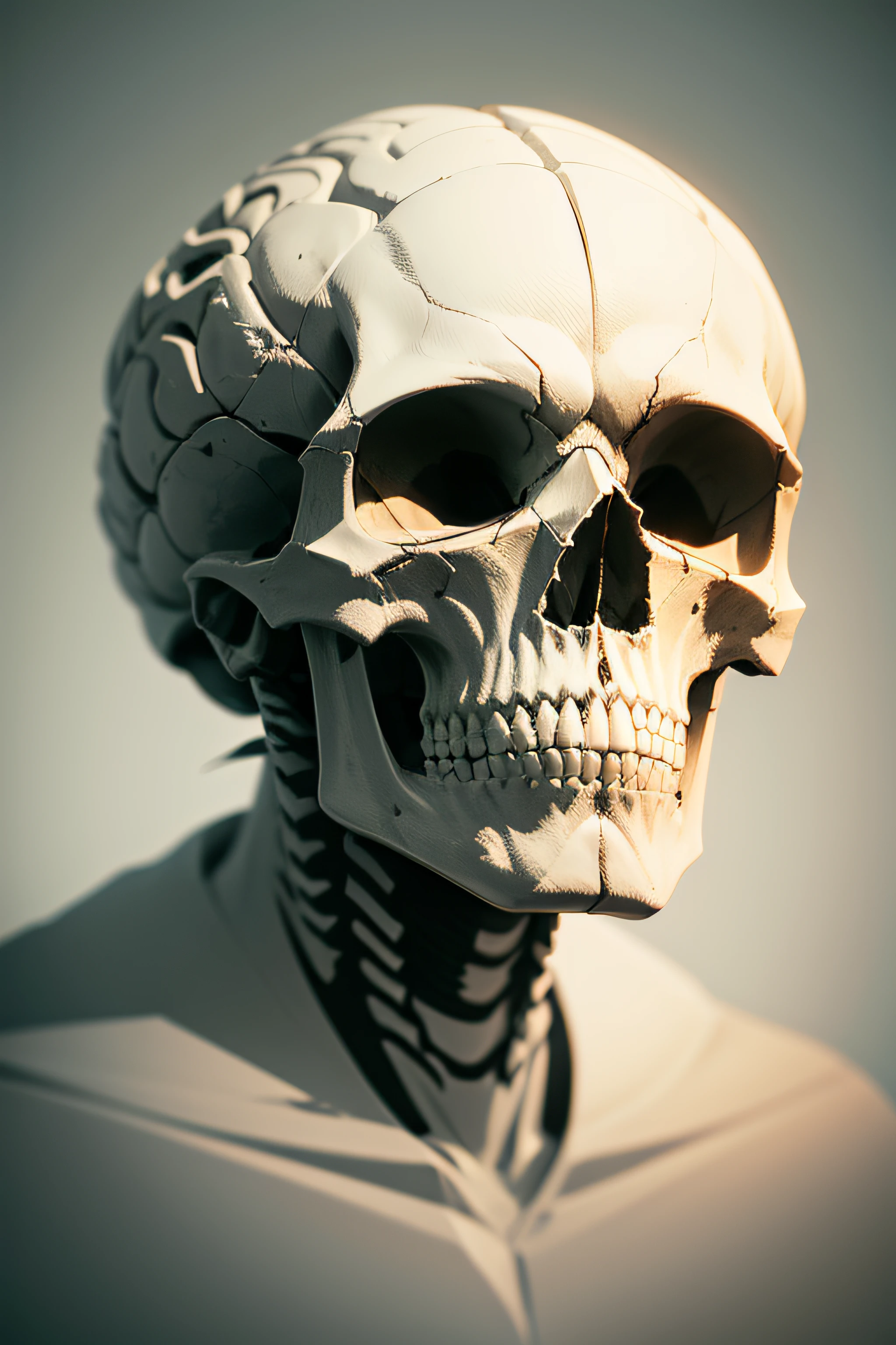 apterus style,
masterpiece, best quality, 8k, artstation, sharp focus, ultrarealistic, high details,
raw photo of
death and the miser,
((full body shot)),
((backround defocused)):1.7, (((depth of field))):1.8