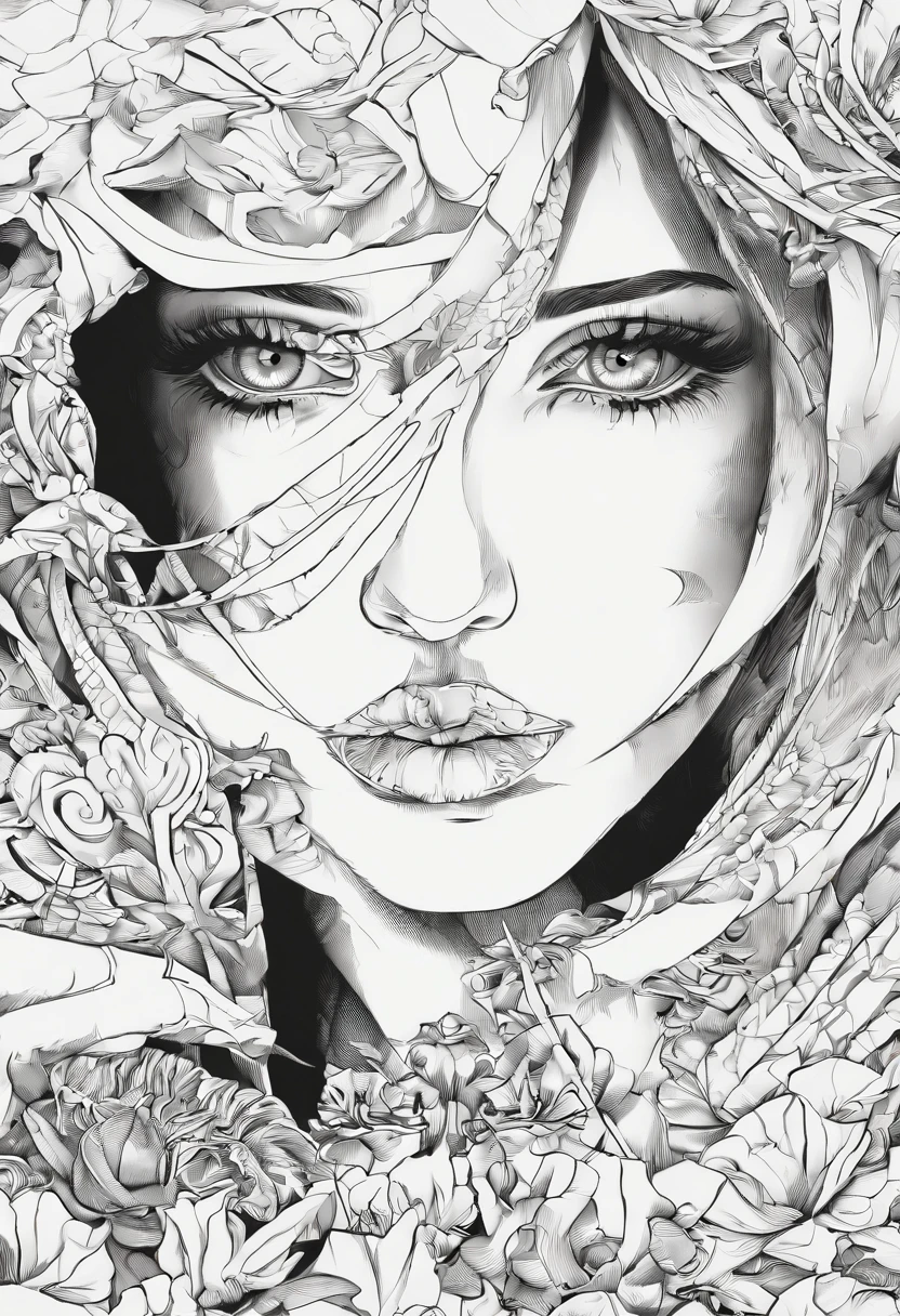 (hyper-realistic), (illustration), (High resolution), (8k), (extremly detailed), (Meilleure illustration), Yoru ( Chainsaw man ), (beautiful detailed eyes), (Best quality), (ultra-detailed), (Master part), (papier peint), (face detailed), femme religieuse , dans les mains un livre ouvert, Focus sur le visage, 1 fille, longs cheveux blond, korean, teinte fine, well detailed eyes, yeux bruns, small moles under the eyes, , arch of the neck, petits seins,robe gothique, pose dynamique, low light, Nuit, Sombre, nuage, Nuit noire, (background), des bras de monstres, bras de zombies