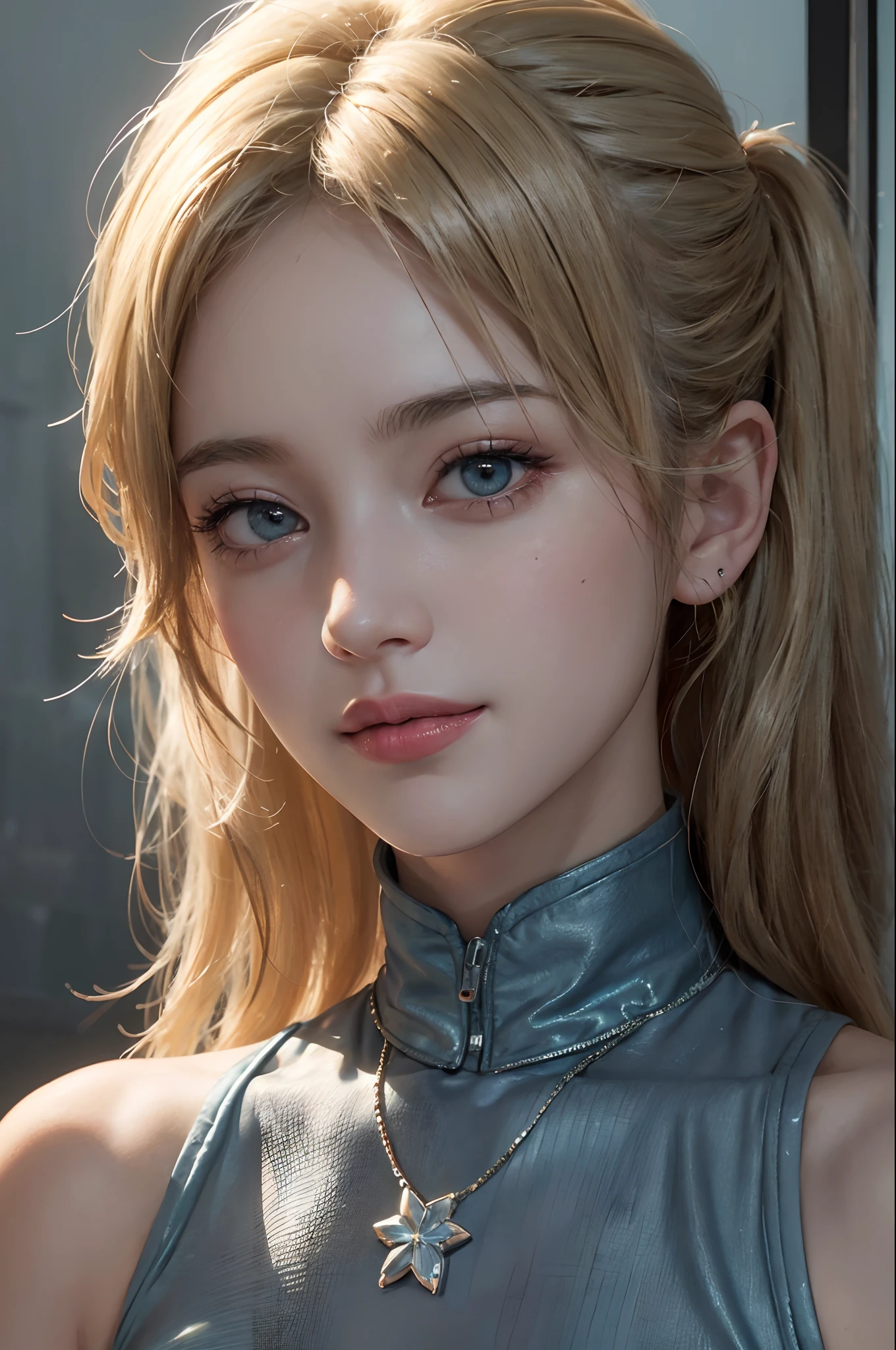 (ultra realisic), (Illustration), (Resolution Enhancement), (8K), (Extremely detailed), (Best Illustration), (beautiful-detailed eyes), (Best Quality), (The ultra-detailliert), (Masterpiece ), ( wall paper), (Detailed face),a blond, Wavy hair,(hi-top fade:1.3), (Smiling broadly, bright look), dark theme, soothing tones, muted colors, High contrast, (Natural skin texture, hyperrealism, Soft light, edgy),exposure blend, medium shot, Bokeh, (HDR:1.4), High contrast, (films, teal and orange:0.85), (muted colors, faded colors, soothing tones:1.3), Low saturation, (hyperdetailed:1.2),(Big:1.2)