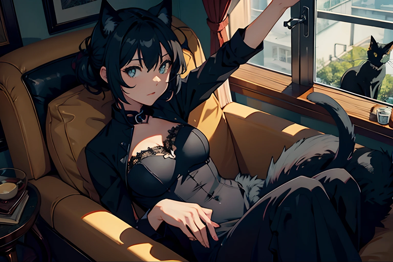 black cat,