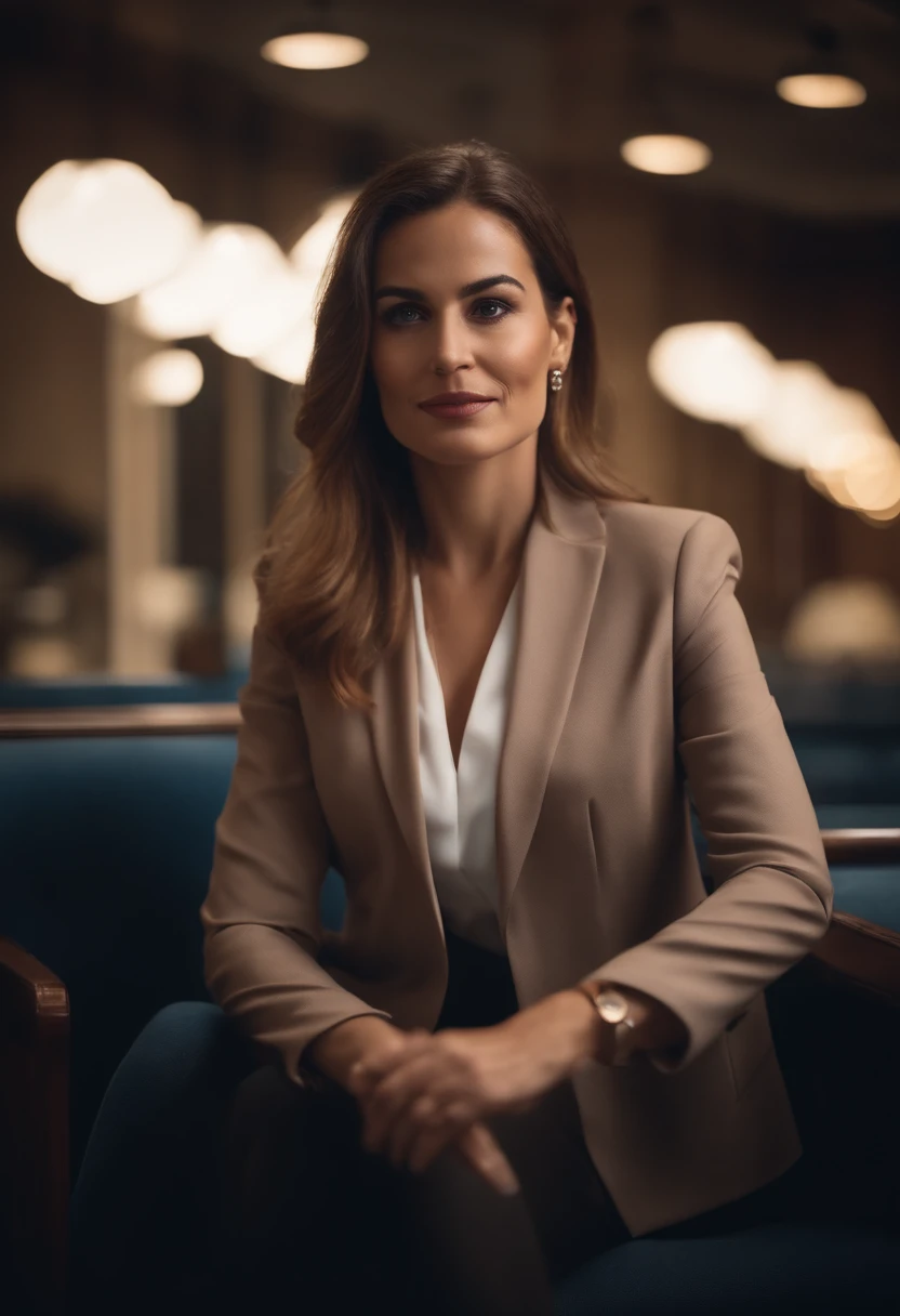 (8k, Best Quality, Masterpiece:1.2), (Realistic, Photorealistic:1.37), Ultra Detail, 1 Girl, Full Body, Outdoor, (Adjusted Hair:1.5) Office Lady, Black Office Blazer, Office Skirt, (pantyhose: 1.2), (short button-down shirt: 1.2), button-up collar prim, button-down collar prim, bra, (pantyhose: 1.2), alpha layer, high heels, beautiful earrings, cute, solo, beautiful detailed sky, (smile: 1.15), (closed mouth), small breasts, beautiful detailed eyes, business attire, (short hair: 1.2), floating hair NovaFrogStyle,