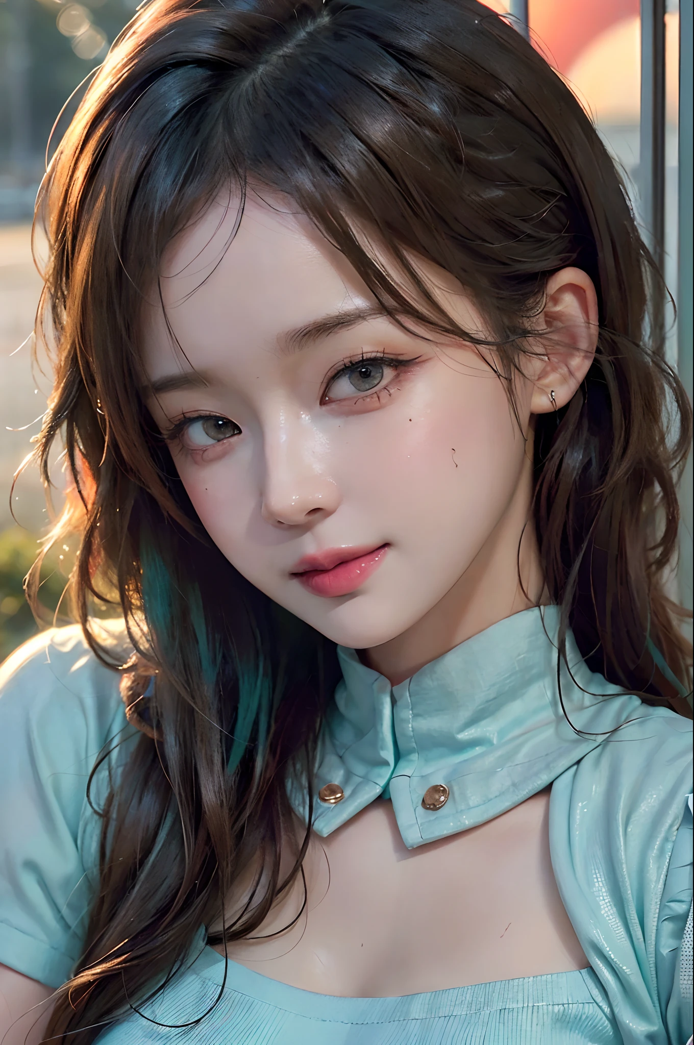 (ultra realisic), (Illustration), (Resolution Enhancement), (8K), (Extremely detailed), (Best Illustration), (beautiful-detailed eyes), (Best Quality), (The ultra-detailliert), (Masterpiece ), ( wall paper), (Detailed face),a blond, Wavy hair,(hi-top fade:1.3), (Smiling broadly, bright look), dark theme, soothing tones, muted colors, High contrast, (Natural skin texture, hyperrealism, Soft light, edgy),exposure blend, medium shot, Bokeh, (HDR:1.4), High contrast, (films, teal and orange:0.85), (muted colors, faded colors, soothing tones:1.3), Low saturation, (hyperdetailed:1.2), (black:0.4)
