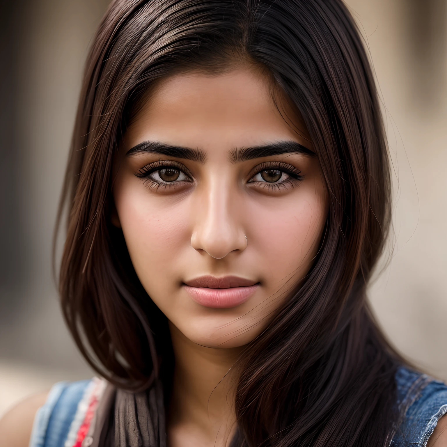 Realistic and detailed portrait of an Iraqi girl, attractive, , beautiful face, detailed face, RAW photo