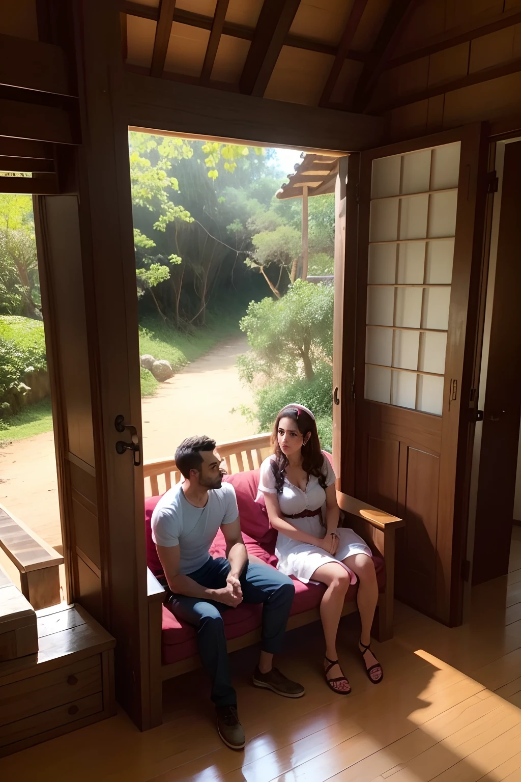 foto de casal aventureiro de meia idade