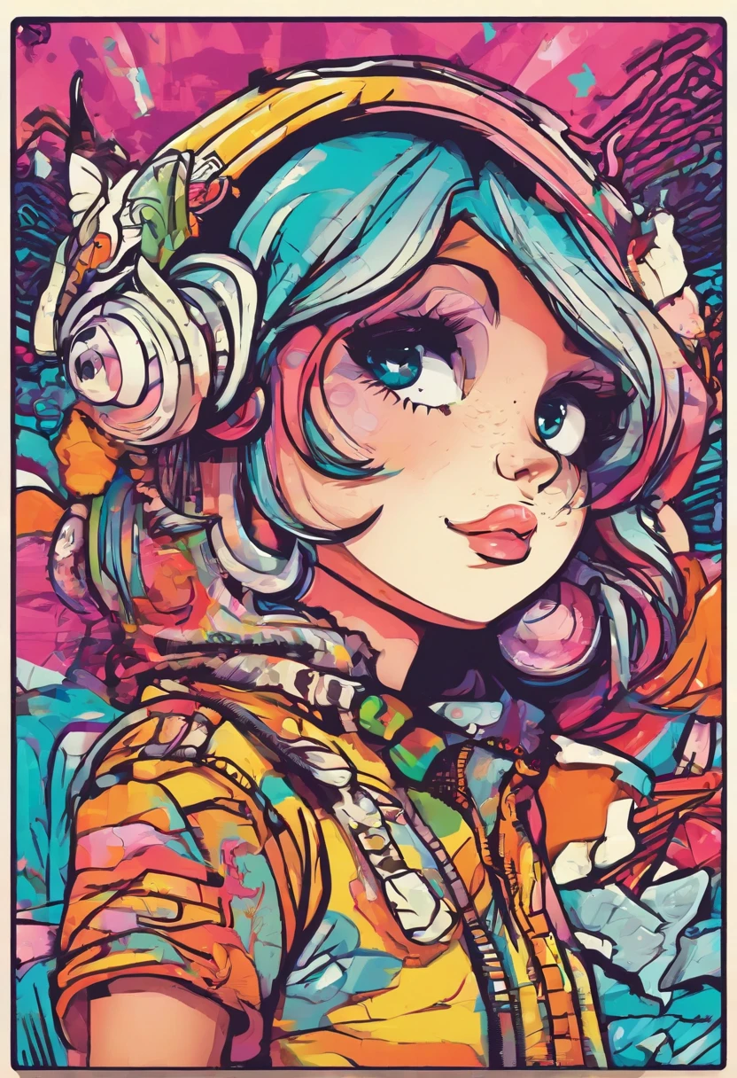 sticker, cartoon cute, animated ??? drawing, in the style of zbrush, alena aenami, spiky mounds, charming anime characters, lilia alvarado, urban and edgy, realistic hyper-detailed rendering