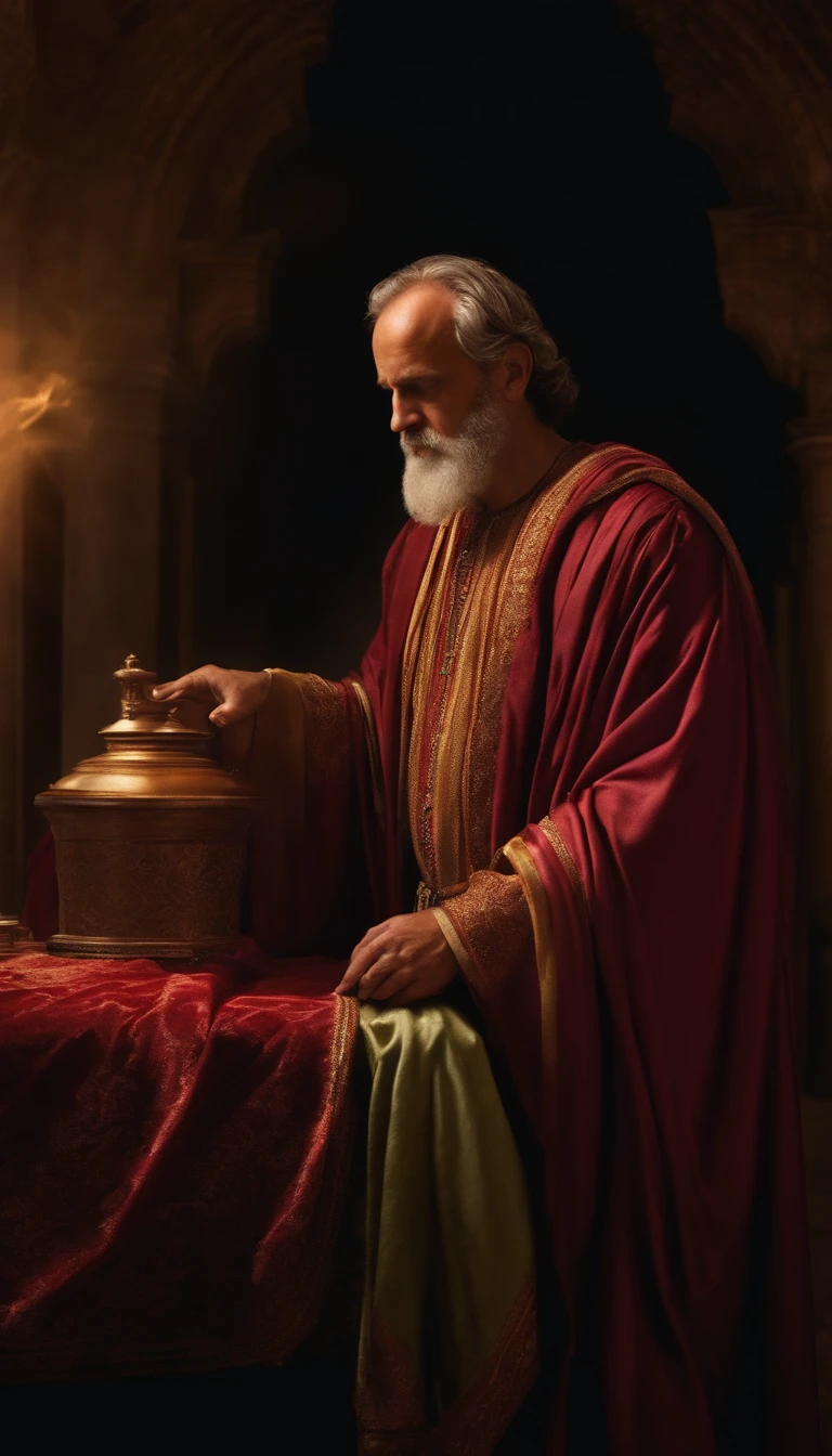The apostle Paul looked at the screen, roupas compridas, Religion, Ultra foto realsisim