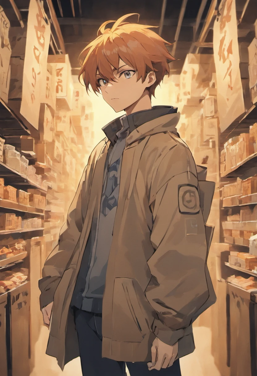 Man wearing a paper bag