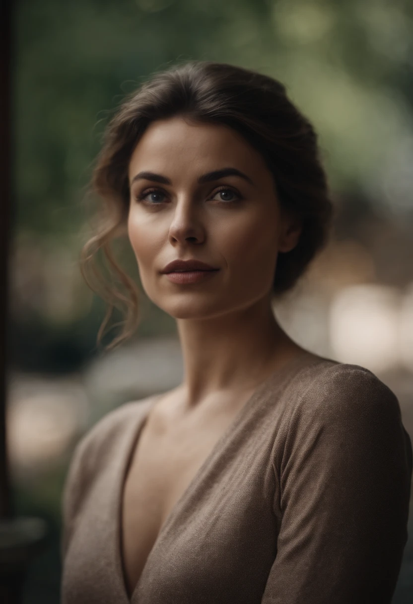 portrait femme, vue de face, belle, Talk to the camera