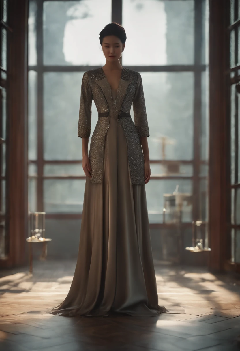 Haiyi-Robot Wensheng Tu Laboratory 01:18:57
Tailor by profession,Fashion dress-up,Full body standing painting,3D立体,Detailed textures,High definition