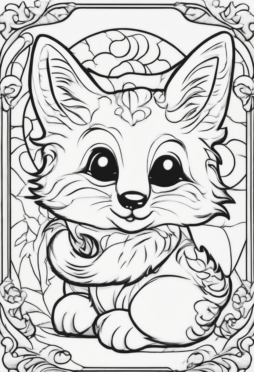 Generate black and white coloring pages of cute cartoon-style animals with low detail, no shading, no shadows, no background, and no borders.