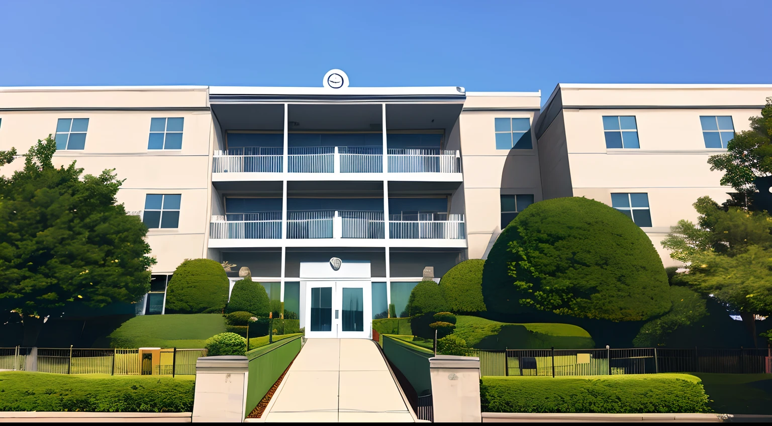 my hero academia, academy, anime style, big school building