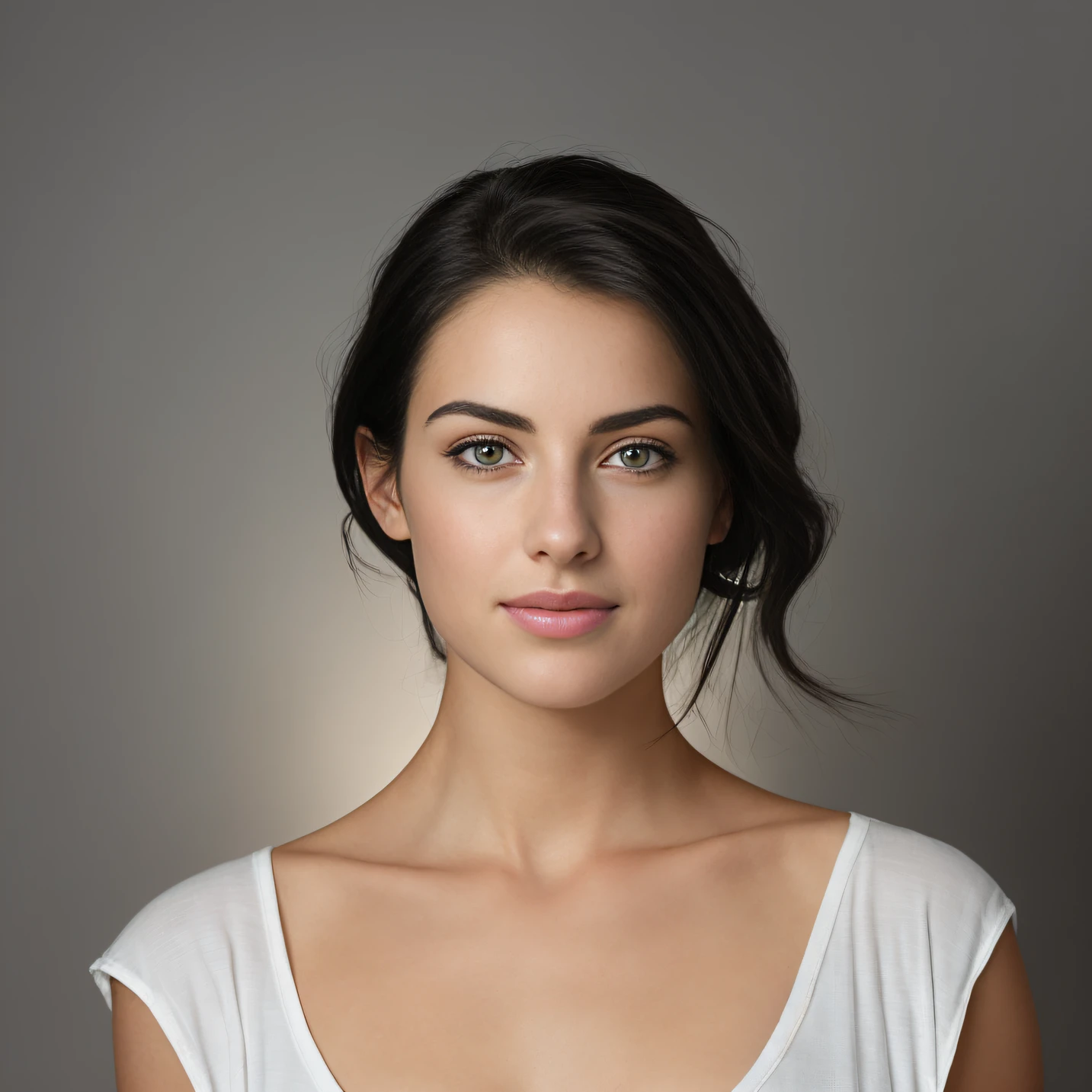 arafed woman with a white shirt and a black hair, young beautiful woman, attractive female face, beautiful young woman, beautiful female face, attractive woman, a beautiful young woman, attractive young woman, beautiful young face, gorgeous attractive face, photo of a beautiful woman, beauty portrait, beautiful female model, young beautiful face, attractive beautiful face, beautiful face woman