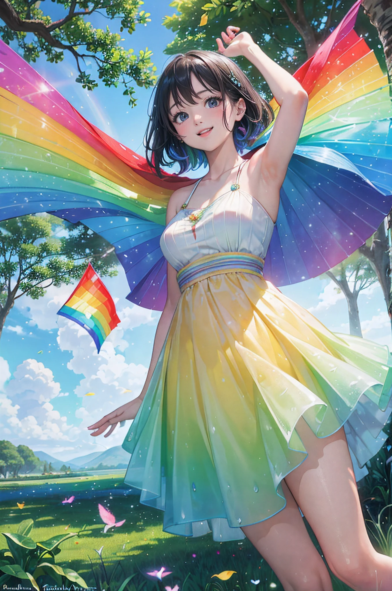 cute happy face of woman