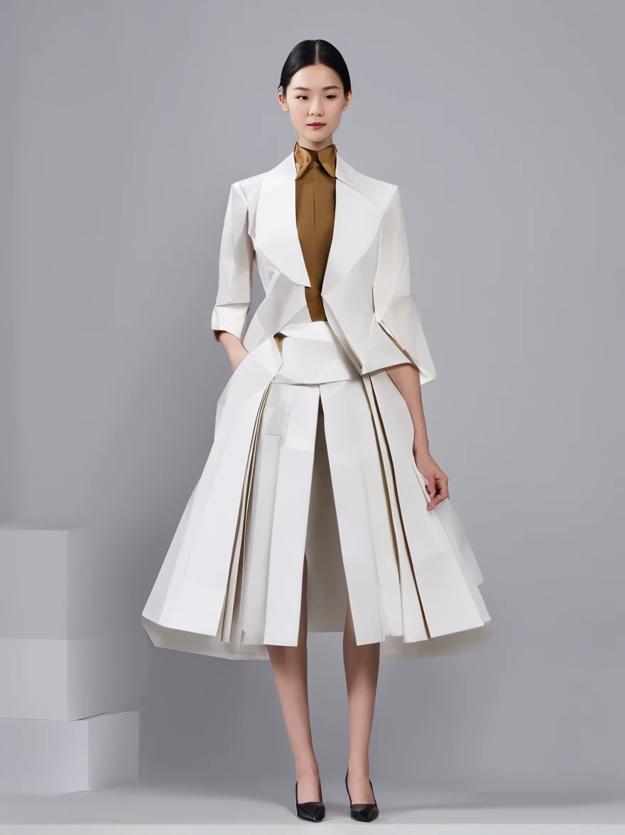 Tailor by profession,Fashion dress-up,Full body standing painting,3D立体,Detailed textures,High definition