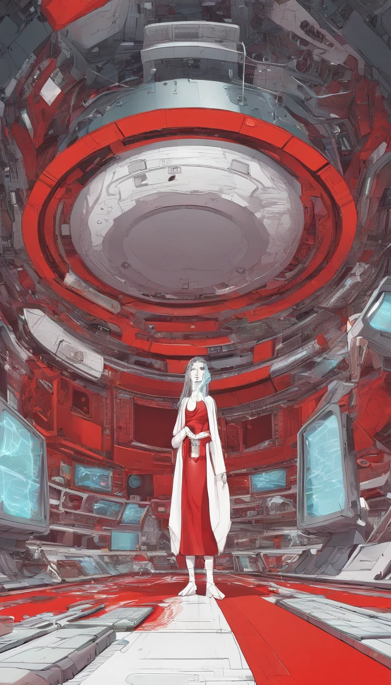 Blood red room, Flashing white TV screen, BUDDHA STATUE, cabelos preto e longos, with hair dishevelled, Cover one eye and face, Bright red eyes, Wearing a white transparent robe, Looming full breasts,liquor,Devil, reaching out her hands,Straighten your body, Red nails are exposed, Pinch the camera, hyper HD, Anatomically correct, Textured skin, Super detail, High details, High quality, A high resolution, 8K, hyper HD, Anatomically correct, Textured skin, Super detail, High details, High quality, Best quality, 8K,Leishnampo,Room 2,Horror