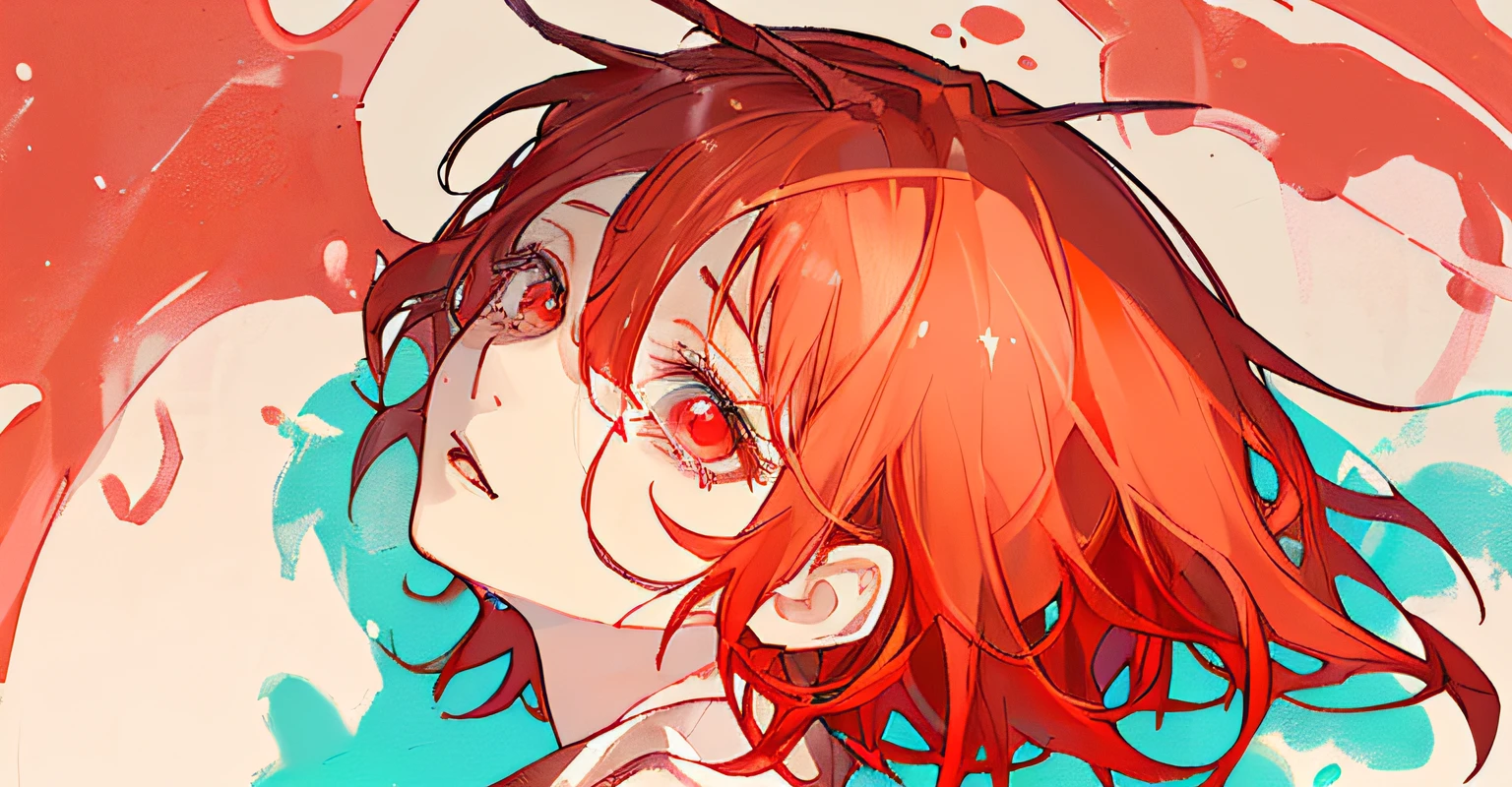 Young man with red short hair is crying