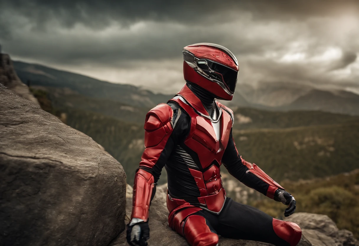 power ranger nuevo color y nuevo zord, el iguana red