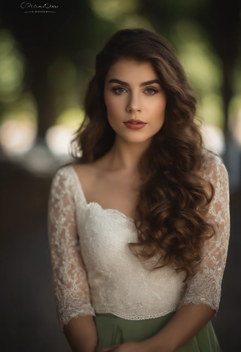 Full face portrait photo of a 25-year-old European girl, RAW, beautiful woman, semi-open strawberry lips, dimples, wistful look, (extra long wavy brown hair), ((detailed face)), ((detailed facial features)), (finely detailed skin), pale skin, (deep neckline detailed high-tech cyberpunk dress), cyberpunk megacity environment, (cool colors), damp, damp, reflections, (masterpiece) (perfect proportion)(realistic photo)(best quality)  (detailed) shot on a Canon EOS R5, 50mm lens, F/2.8, HDR, (8k) (wallpaper) (cinematic lighting) (dramatic lighting) (sharp focus) (intricate),RAW photo, gigachad photo, posing for camera, 8k uhd, dslr, high quality, grain film, Fujifilm XT3