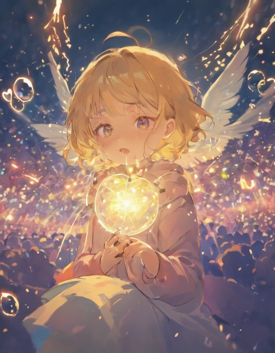 the night,Colorful,Fireworks all over the sky,Heart-shaped bubbles,Bird couples,Cartoony,Chubby little female bird and little male bird hugging each other,Glowing fireflies around,,Cute and cute,bird ILLUSTRATION,Glow effects,Dingdall effect,depth of fields,high light,Real light,Ray traching,oc rendered,Hyper-realistic,best qualtiy,8K,Works of masters,super-fine,Detailed pubic hair,Correct anatomy,sharp focus on eyes,Bokeh,Facial features are carefully depicted