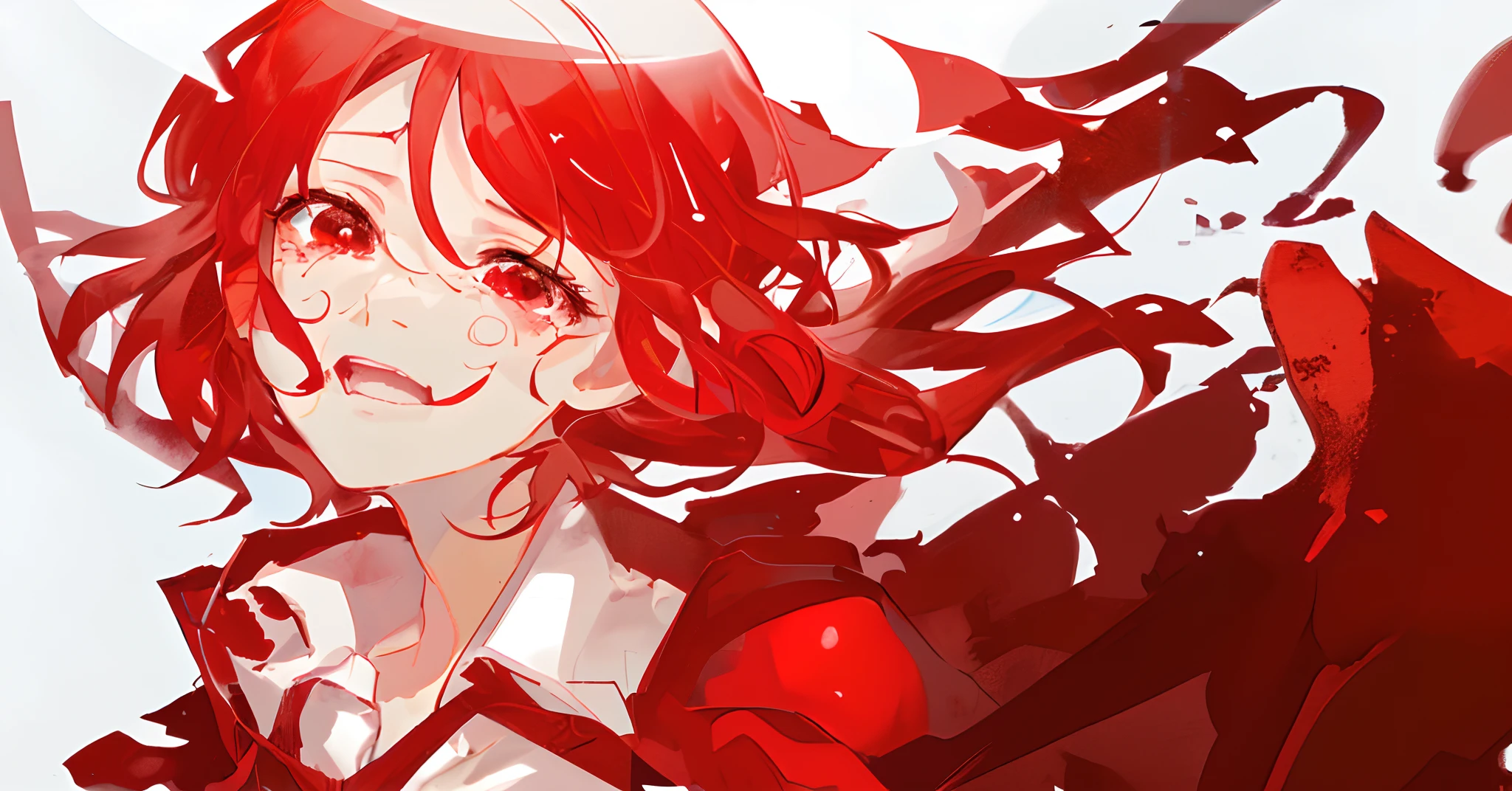 Red short-haired crying Han