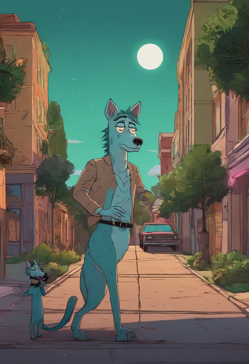 bojack horseman e rick sanchez bebados e deitados