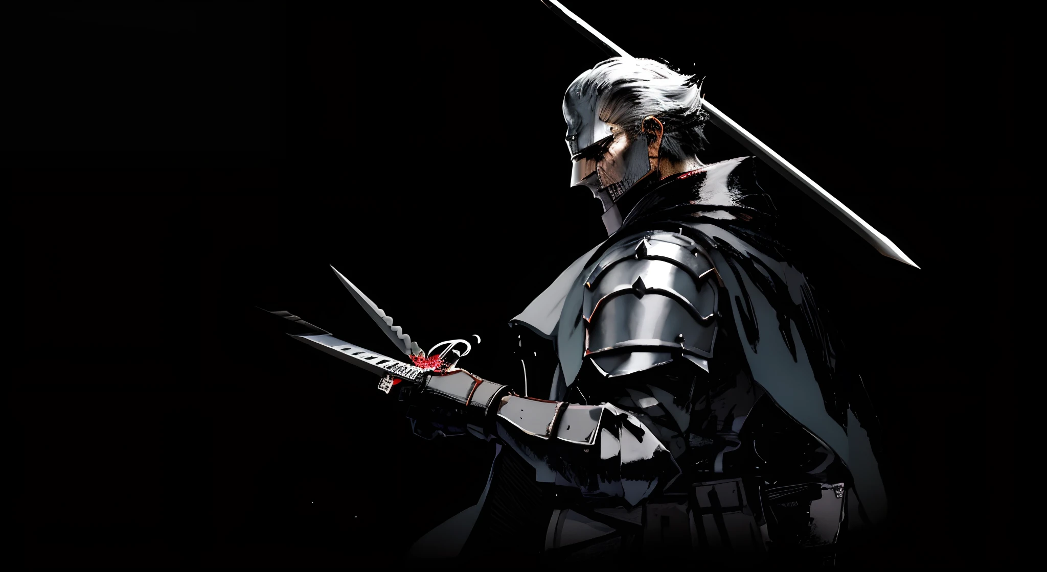 Image of a dark knight with a sword in his hand, conceito de alma escura, cavaleiro das almas das trevas, O Cavaleiro das Almas Negras, arte conceitual alma escura, ARTORIAS, Arte de Dark Souls, Estilo Dark Souls, Almas Escuras, alma escura, Almas Sombrias, Personagem de Dark Souls, Chefe de Dark Souls, Estilo de Arte Dark Souls, em alma escura, vibe Almas Sombrias