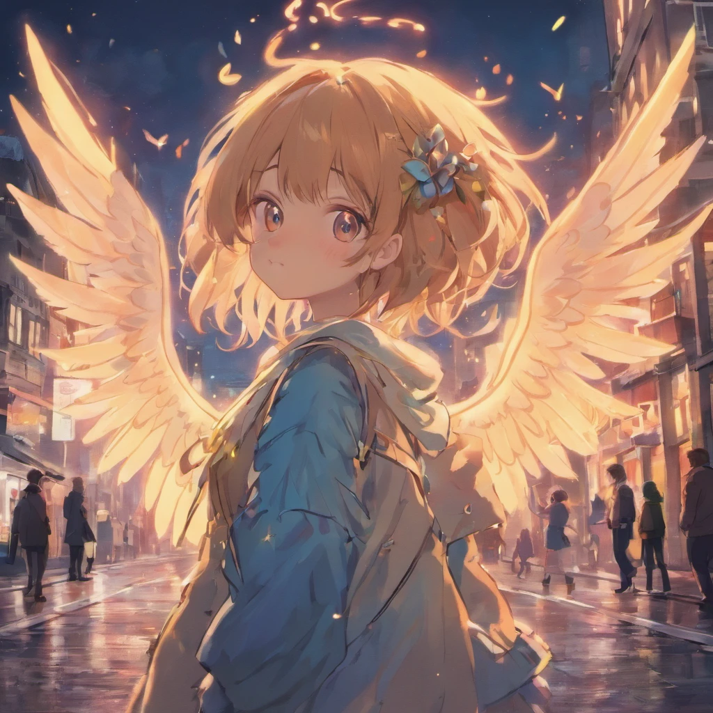 two bird standing on a street, night, Colorful,Fireworks all over the sky,Heart-shaped bubbles,Cartoony,Chubby little bird hugging each other,Glowing fireflies around,,Cute and cute,bird ILLUSTRATION,Glow effects,Dingdall effect,depth of fields,high light,Real light,Ray traching,oc rendered,Hyper-realistic,best qualtiy,8K,Works of masters,super-fine,Detailed feathers,Correct anatomy,Bokeh