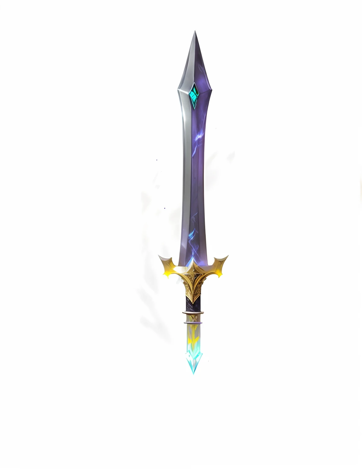 there is a drawing of a sword with a dragon eye on it the blade is half platinum and half obsidian, sword, master sword, sword design, shinning sword, colorful hilt, brandishing powerful sword, fantasy sword, an evil sword, wielding a sword, swords drawn, huge sword, glowing sword, large sword, beautiful sword, magic sword, shining sword, sci-fi sword