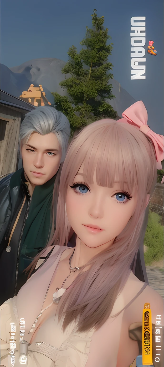 Cute, couple, blonde, doll, AI, realistic