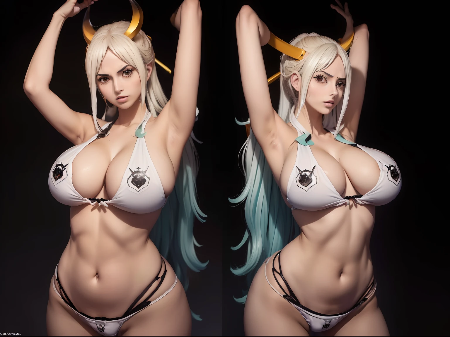 (((yamato))) ((de one piece) (((enormes tetas))) 8k,((cuerpo completo))(((Amazing tits)))caliente, hermosa,((Hornie)), 8k, hiperrealista todo como un motor irreal trazado de rayos render ((estilo humano hiperealista)),(((Empty dark background))). hiperrealista todo como un motor irreal trazado de rayos render estilo humano realista ,(((Empty dark background)))., Suavemente iluminado, Intimo exquisito detalle, foco nítido, intrincadamente detallado, rewarded photography, small-catchlight, bajo contraste, alta nitidez, facial-symmetry, profundidad de campo, cinematic background, Renderizado del motor irreal, Imagen central, dream-like, Suavemente iluminado, intimo, imagen de cuerpo completo ,cuerpo completo,((tetona)),((piernas torneadas)) perfect ass ecchi