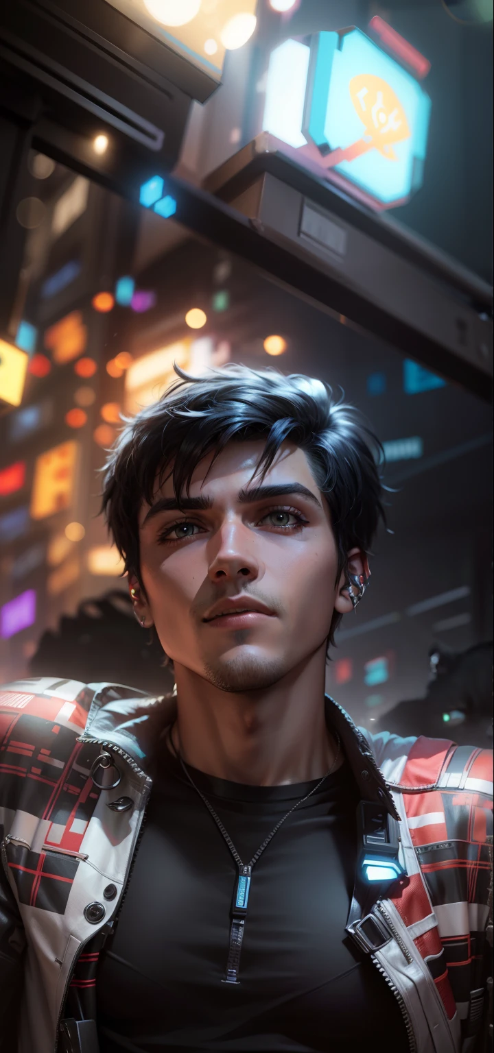 Change background cyberpunk handsome boy
ultra realistic with cat,
