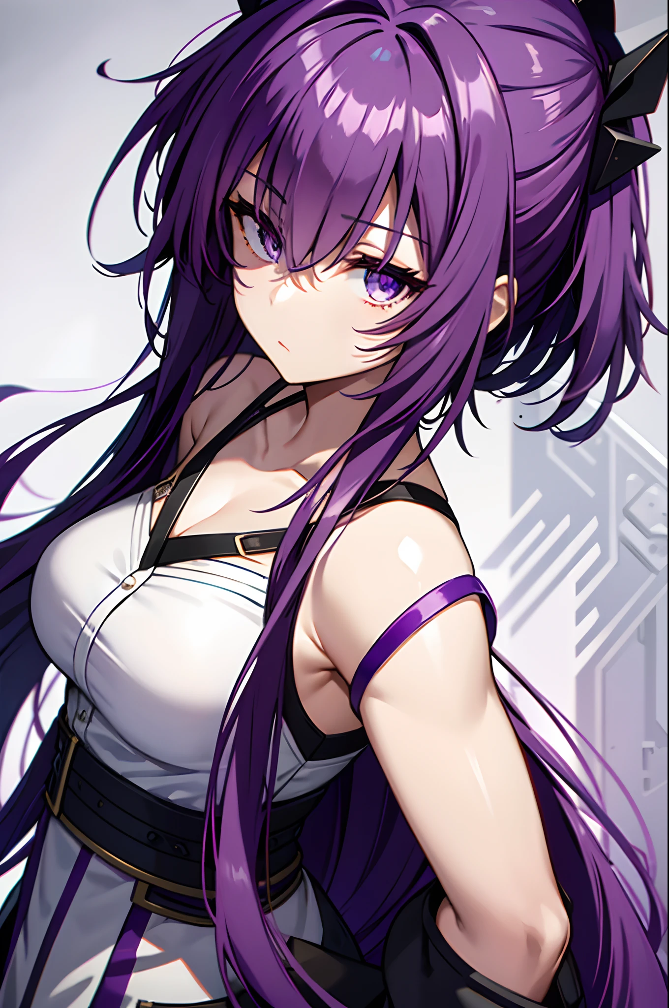 purple hair,purple eyes,1girl