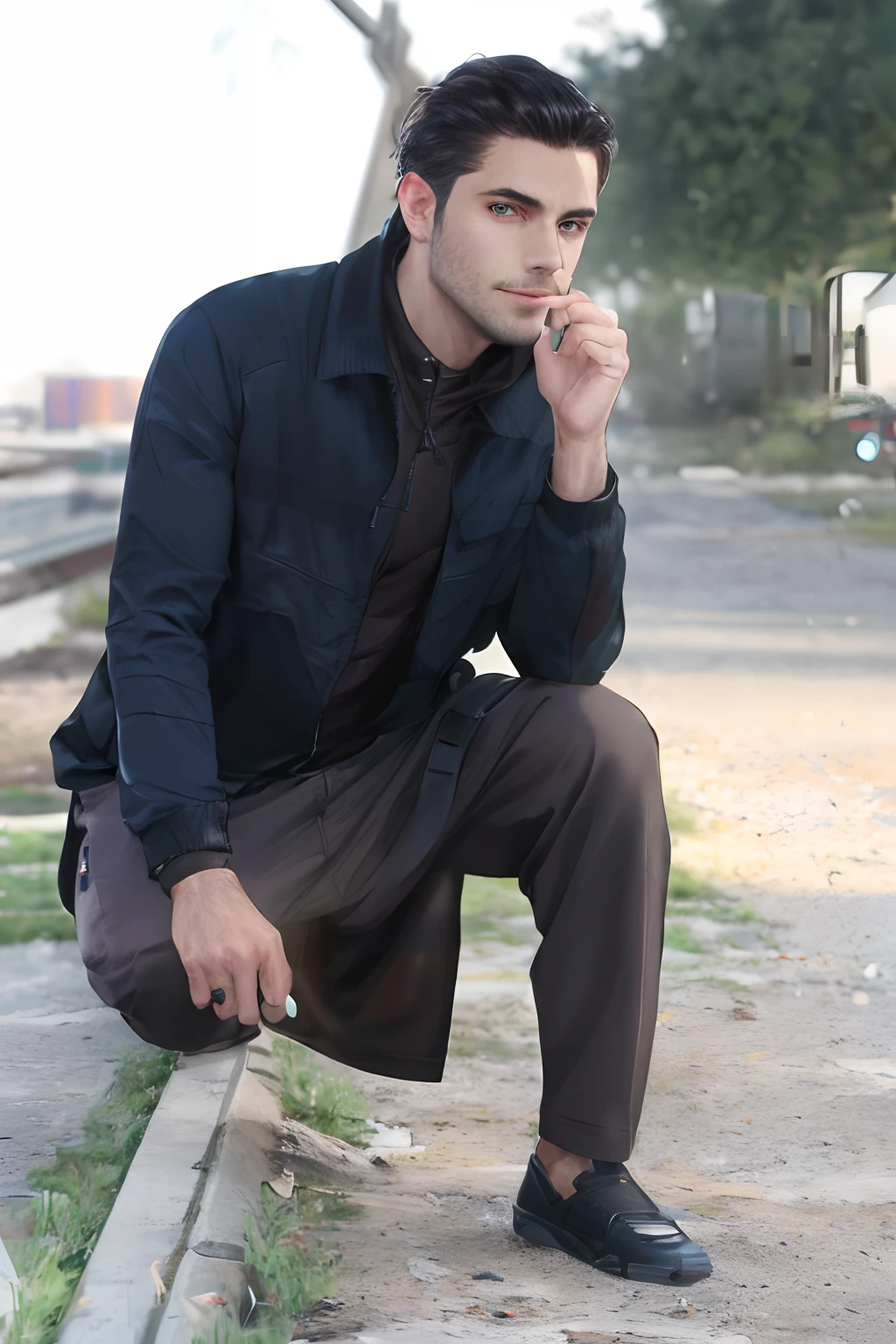 (Absurdres, Intricate Details, Masterpiece, Best Quality, High Resolution, 8k), 1 male, swedish, mature, aged up, handsome, finely detailed eyes and face, brown quiff hair, teal eyes, looking at viewer, solo, (full body:0.6), detailed background, detailed face, (CircuitBoardAI, electronic theme:1.1) evil high-tech futuristic hacker, smirk, advanced technology, hoodie, techwear,  keycard, cables,   (holographic display:1.05), error message,  computer, password, server room in background, orange lights, cyber-warfare, dark sinister atmosphere,  Depth of Field, VFX.