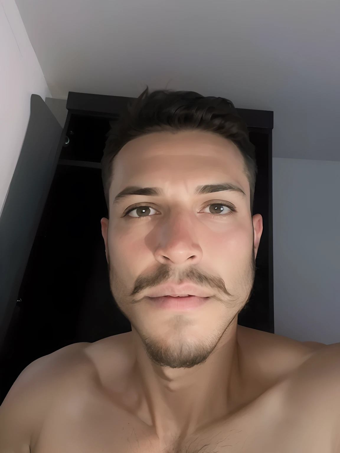 Criar um homem com barba e cavanhaque e bigode