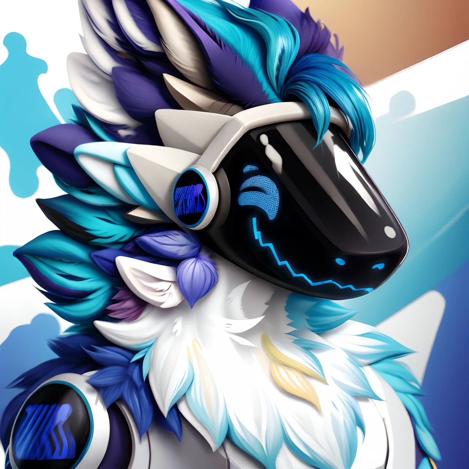 Protogen, color azul