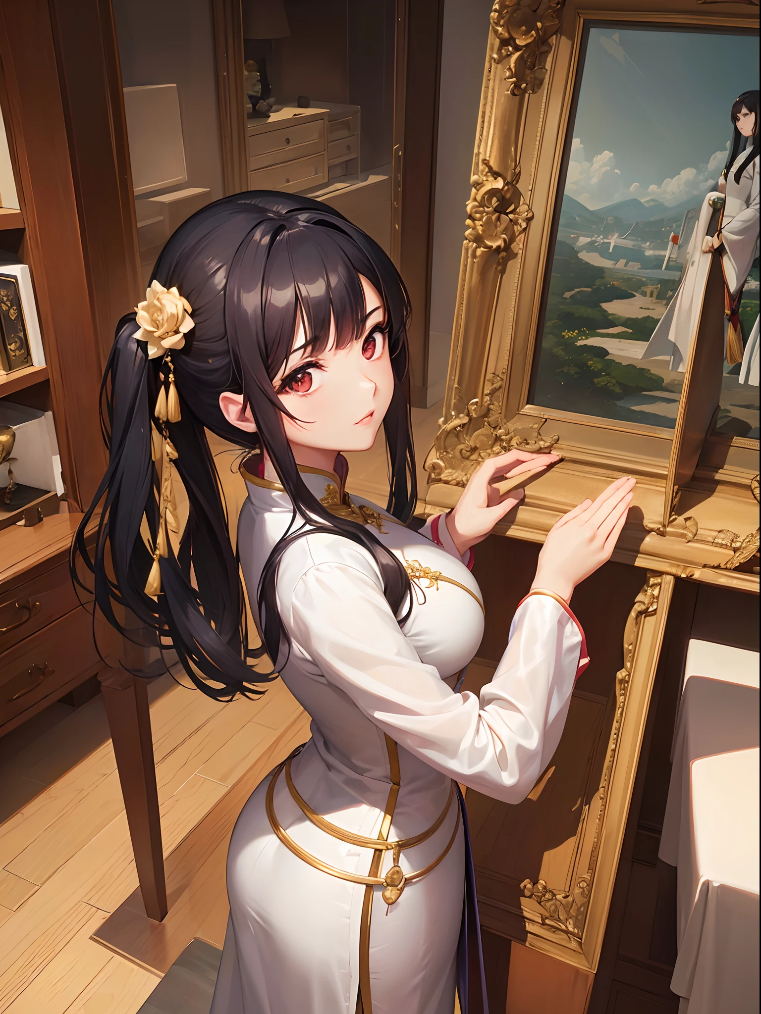((Finest quality)),(超A high resolution),(ultra-detailliert),(Meticulous portrayal),((Best Anime)),(Finest works of art),sharpnes,Clair, (Woman wearing Ao Dai)