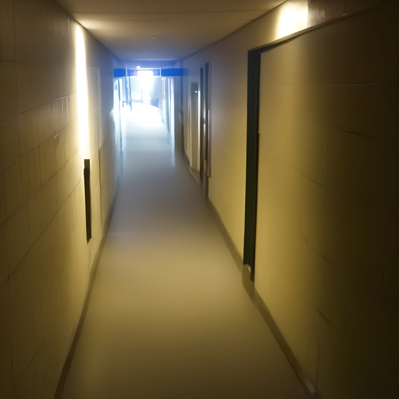 Creepy Shadow in a hallway