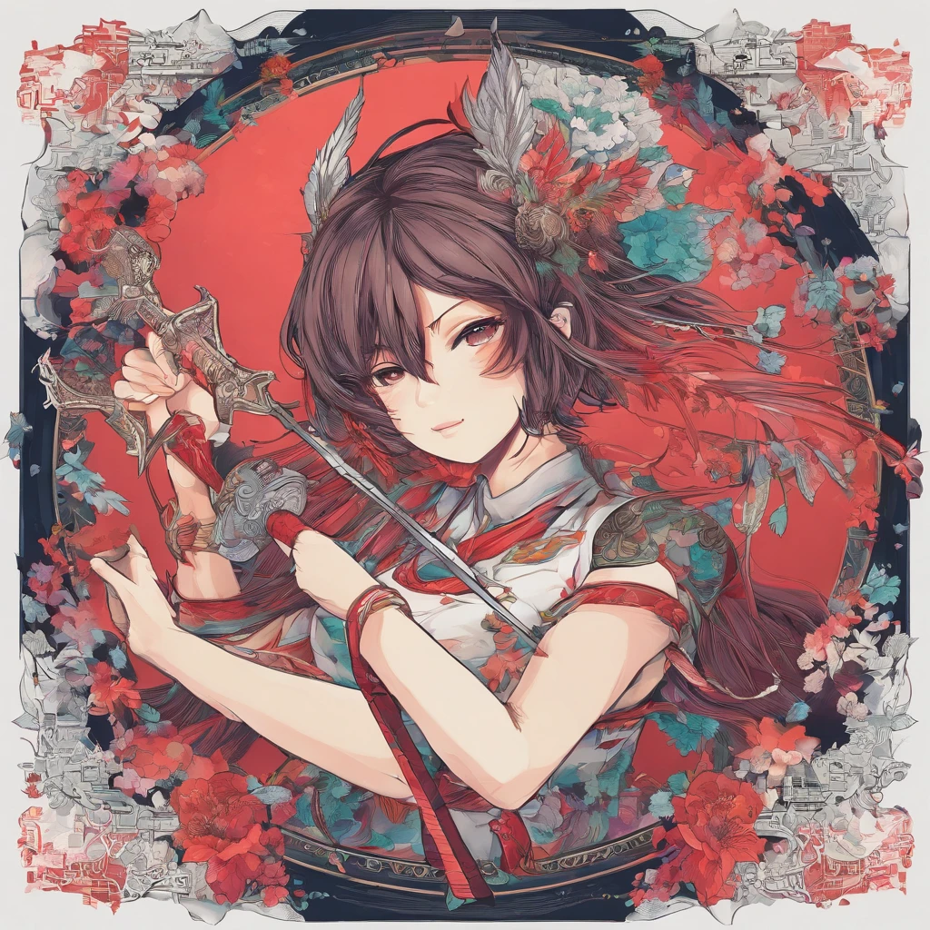(best quality), detailed background, oriental nobless,warrior girl,combat arts,holding halberd,oni, monster army, big tits, big ass\