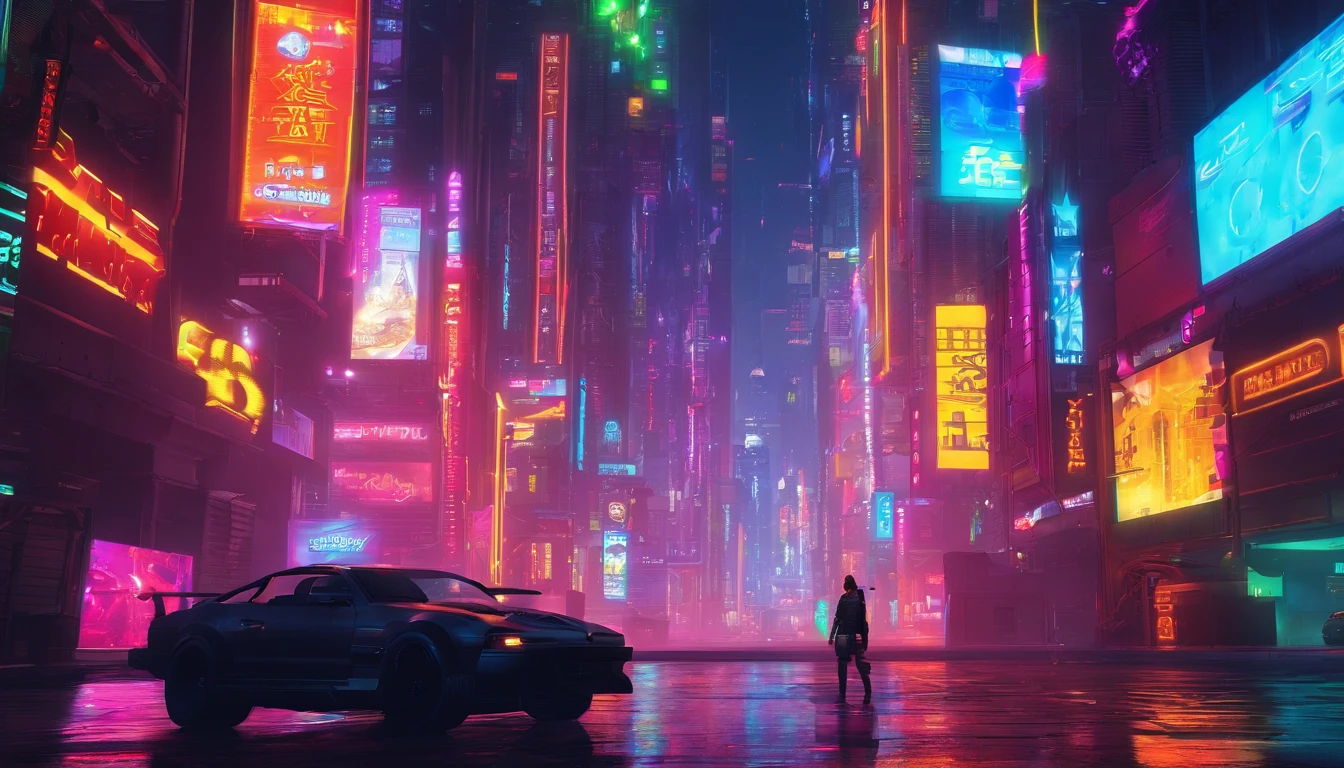 Blue hair,braided ponytails,Magenta eyes,Fair skin,Cowboy Shot,Dynamic Angle,cyberpunked、Futuristic cities、planet earth、Cyberpunk with skyscrapers piercing through the clouds.ＳＦart by、Utopian City、Megacities、dream、top-quality、​masterpiece、Beautiful cities of the future