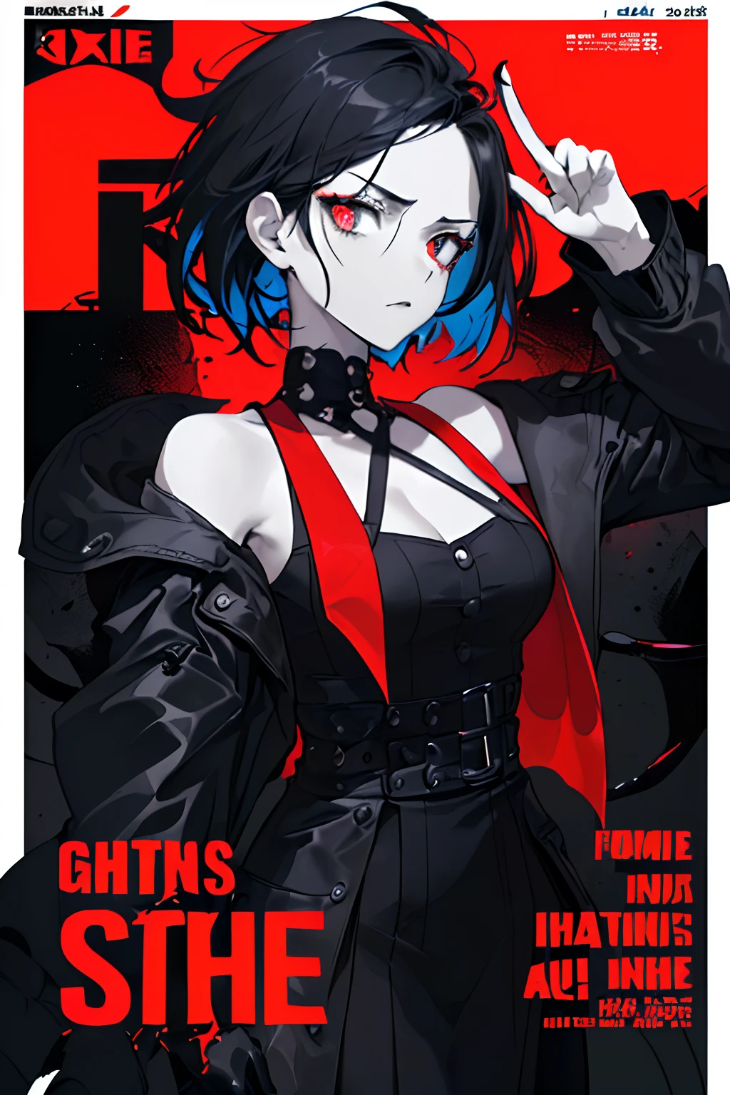 ((((dramatic))), (((gritty))), (((intense))) film poster featuring a young woman as the central character. She stands confidently in the center of the poster, wearing a stylish and edgy outfit, with a determined expression on her face. The background is dark and gritty, with a sense of danger and intensity. The text is bold and attention-grabbing, with a catchy tagline that adds to the overall feeling of drama and excitement. The color palette is mainly dark with splashes of vibrant colors, giving the poster a dynamic and visually striking appearance,tachi-e
(magazine:1.3), (cover-style:1.3), fashionable, woman, vibrant, outfit, posing, front, colorful, dynamic, background, elements, confident, expression, holding, statement, accessory, majestic, coiled, around, touch, scene, text, cover, bold, attention-grabbing, title, stylish, font, catchy, headline, larger, striking, modern, trendy, focus, fashion,