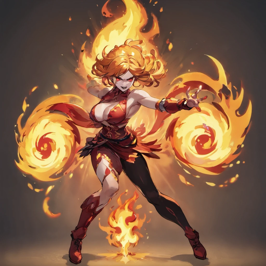 Flame Dance, masterpiece, best quality