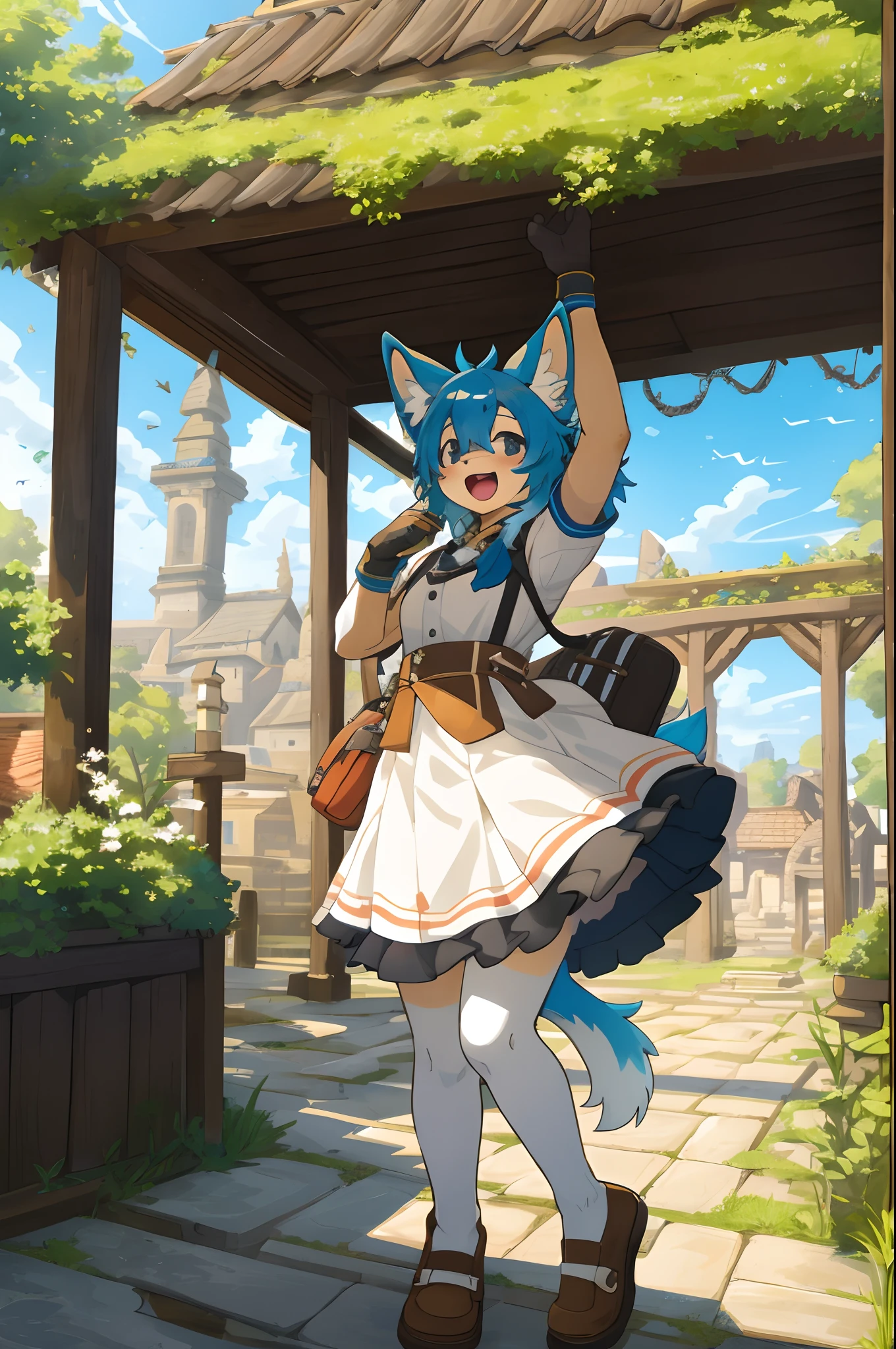 super high resolution, detailed background, World Heritage Site, 6+boys, 6+girls, Happy, joyful, absurdres(Photos of solo travelers)(kemono, furry anthro),