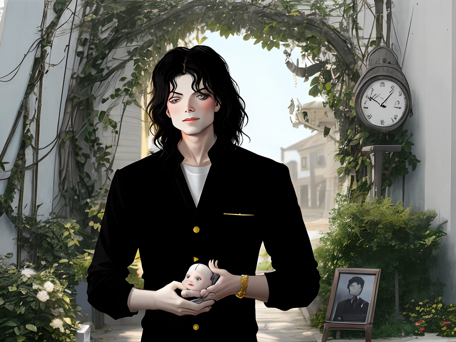 A Realistic Photo of Each Year of Singer Michael Jackson's Life from Birth to Death