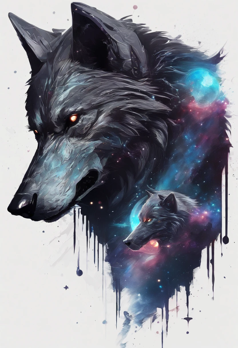 werewolf gigantic black humanoid wolf.