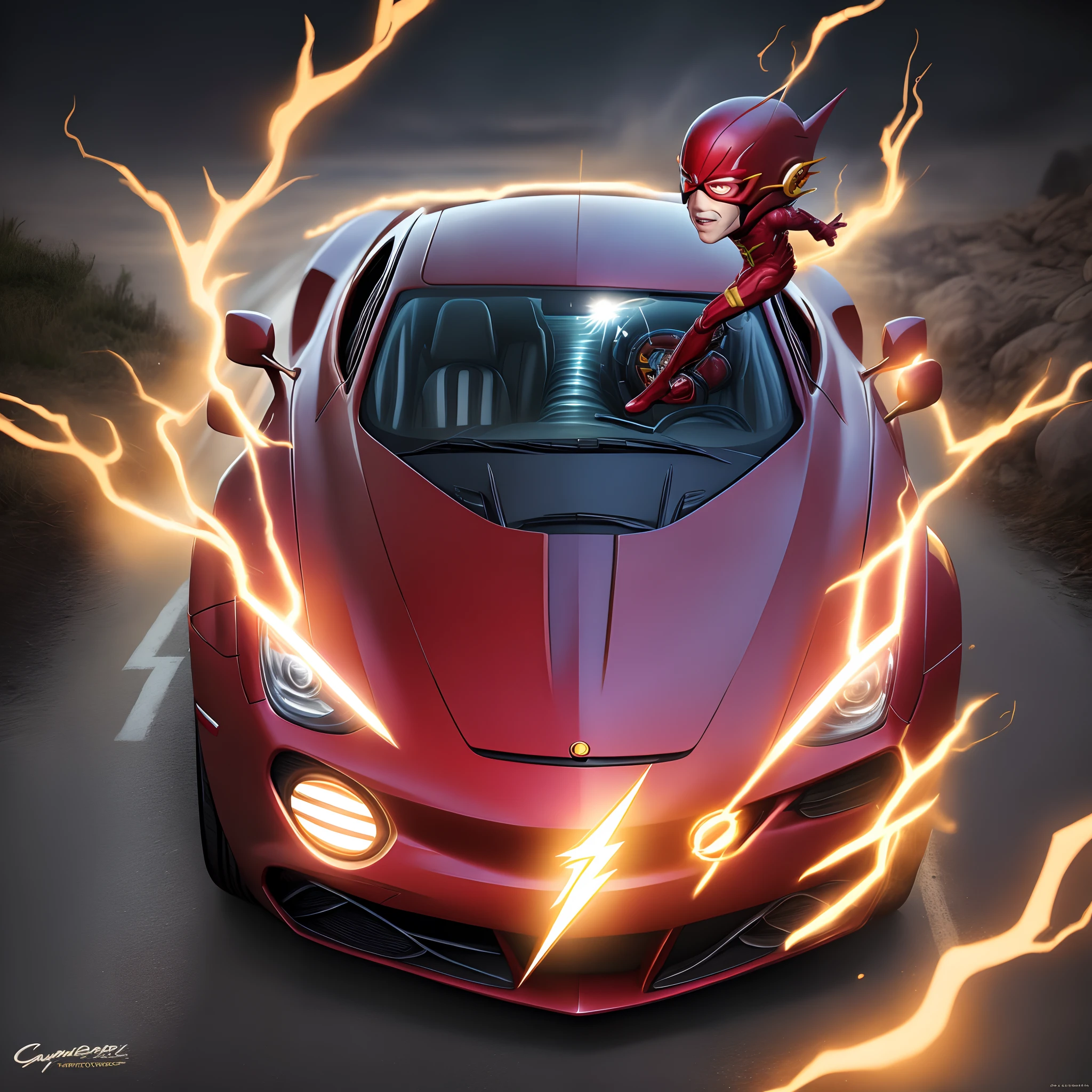 Crie um carro no formato do flash