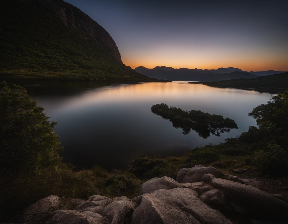 Magnificent view,Canto noturno da fotografia da paisagem da Montanha Tangula,Cool background at night,A lua cheia paira no ar,It just rained,Arbustos ao luar,brisa,montanha,Clear and calm water,Pedregulhos,Odd peak,precipice,Alastrando,desolado,Sunniness,nightmare vision,Enredo de fantasia sombria,Perfect and excellent composition,8K分辨率,O detalhe,Trilhas de chuva,umidade,Water stain,tiro muito grande angular,Environmental art photography by Jack Guzmán,realista,Film compositions,volumeric lighting,Vivacidade, um detalhado, stunning skies, Nuvens coloridas flutuam,true to life, Pubic area is clear, Flawless perfection, Digital SLR, 16k, 1024, 2048, 4096, um detalhado, Sharp, melhor qualidade, alta qulidade, absurdos,unmanned bottom,The is very detailed、Detailed lighting shadows,trends on artstation、intrincado、alto detalhe、Dramatics、Arte no meio da jornada(volumeric lighting:1.2)Tiro HDR。(Vista distante,Super Deep Vision,ultra-grande angular,Microfocal length lens:1.2)(realista:1.4)tmasterpiece、alta qualidade、bela fotografia、globaliluminação