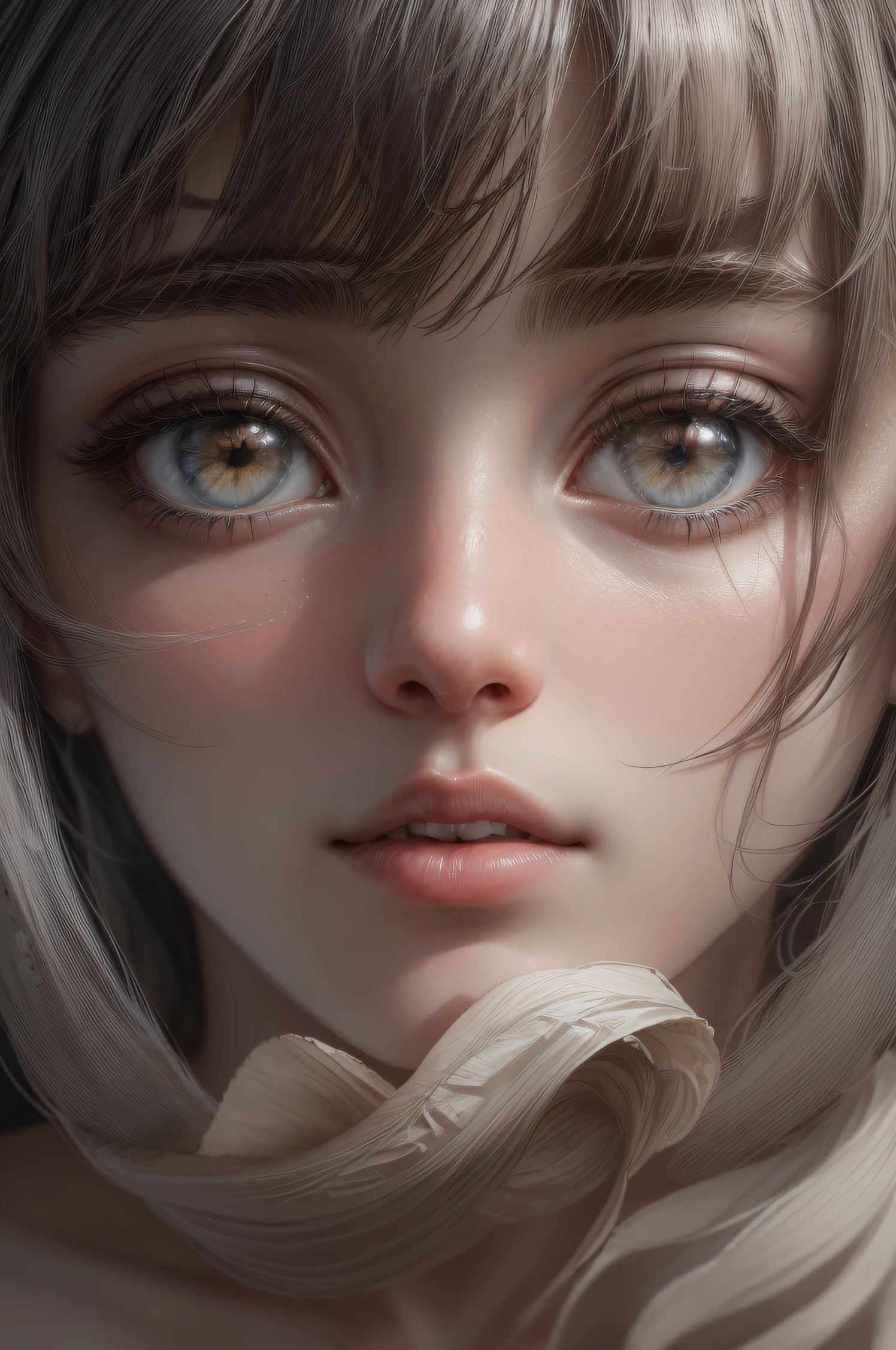 An adult girl stands on the battlefield, After the battle, detailed digital anime art, Anime with small details, Best Quality, Masterpiece, Ultra-detailed, Beautiful, hight resolution, Original,CG 8K ультрареалистичный, perfect artwork, beatiful face, Face Clean, Skin, hyper realistic, Ultra Detailed, A detailed eye, dramatic lighting, (Realistic) Realistic, Full HD, Best Quality, Best Quality, Beautiful lighting, (8k wallpaper of extremely detailed CG unit), High Details, sharp-focus, The art of dramatic and photorealistic painting, bare,