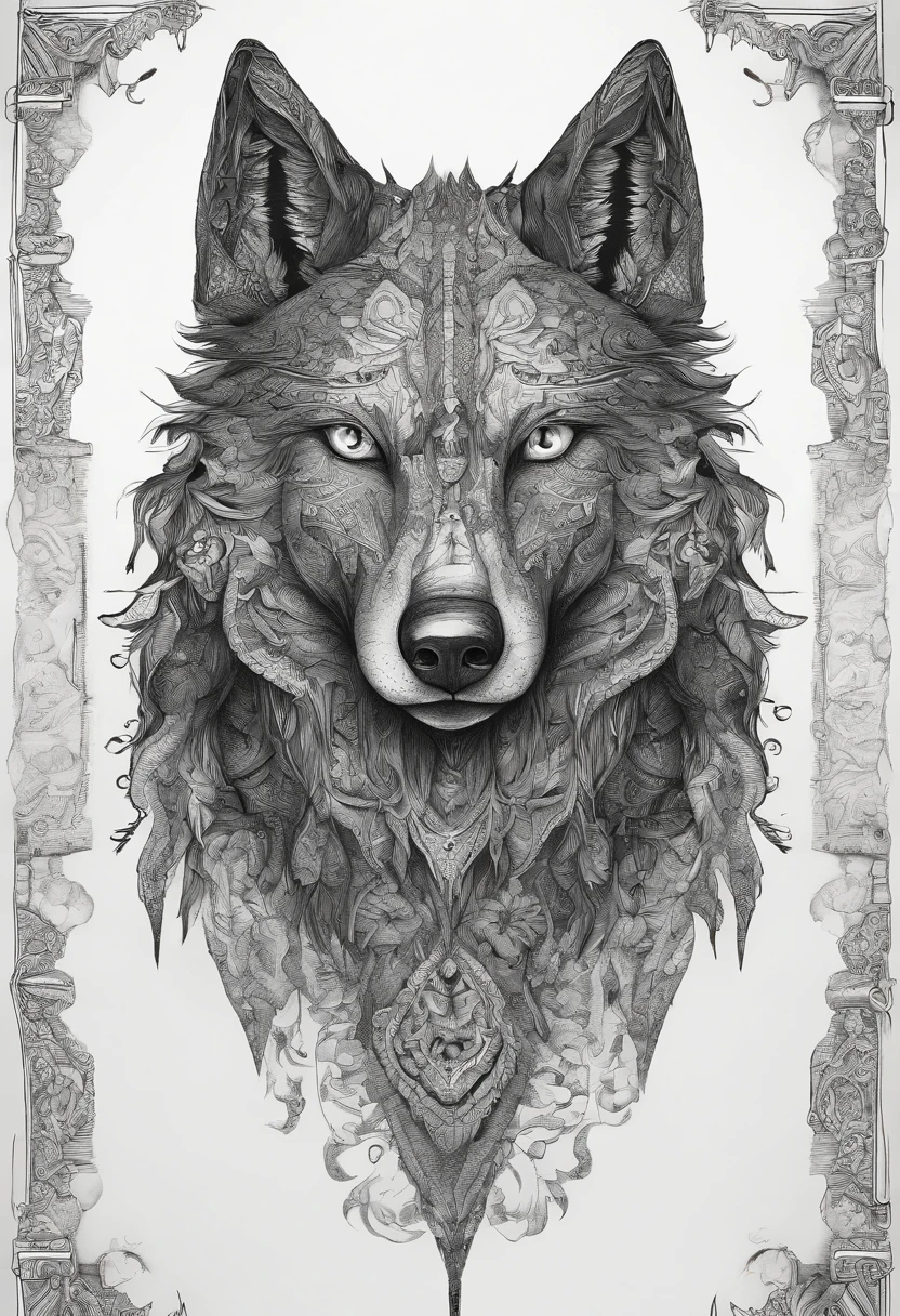 werewolf gigantic black humanoid wolf.