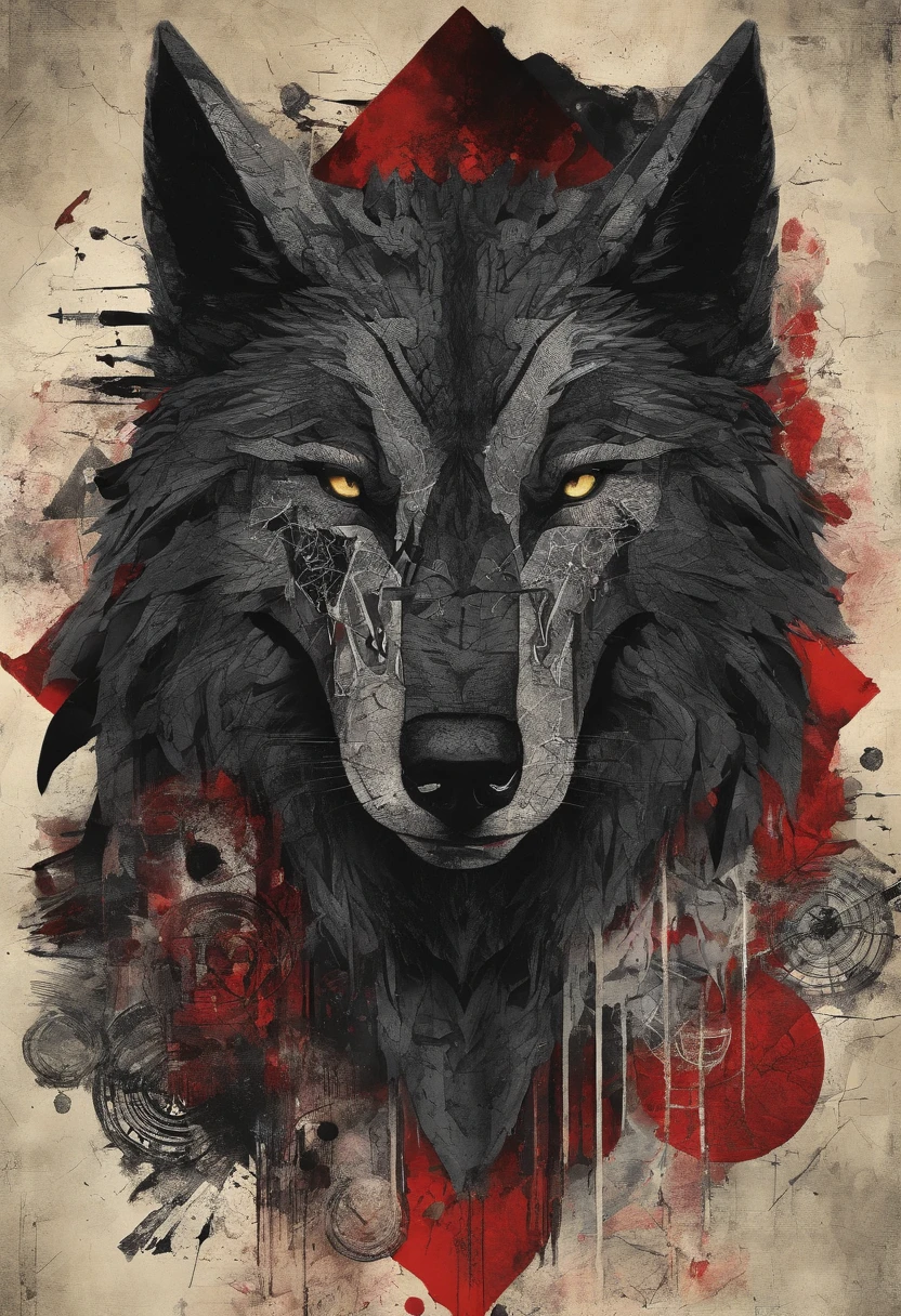 werewolf gigantic black humanoid wolf.